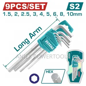 Total THT106191 Hex Key 9pcs