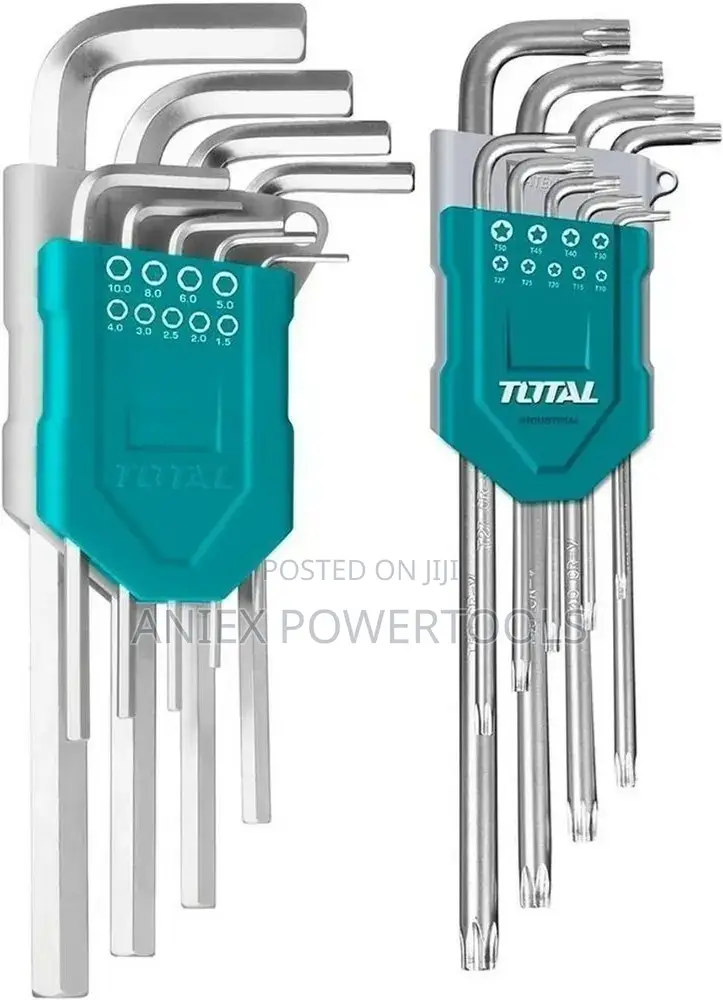 Total THT106KT0181 18 PCS Hex Key and Torx Key Set