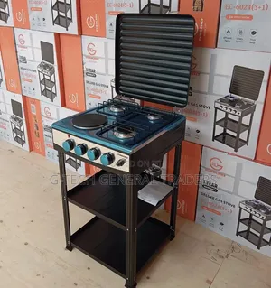 Eurochef 3+1 Cooker With Storage Shelves(1 Year Warranty)