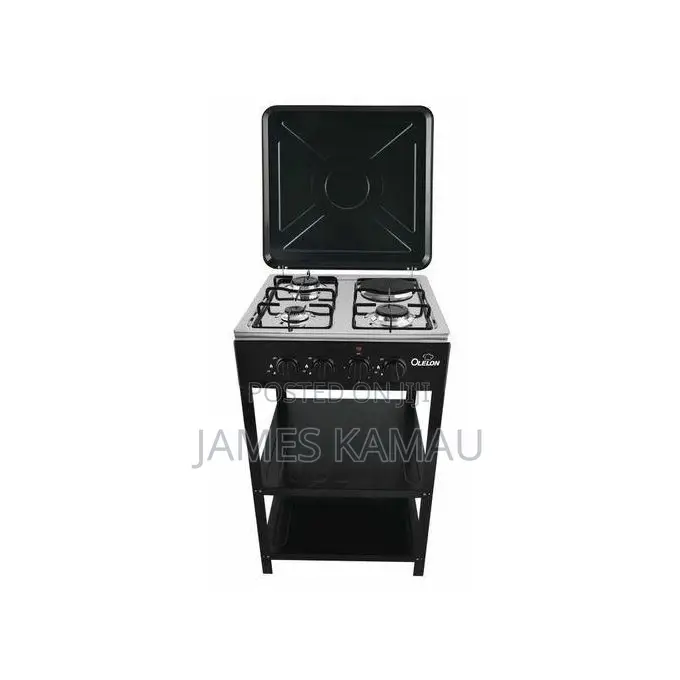 OLELON Gas Cooker Free Standing 3 Gas Burners + 1