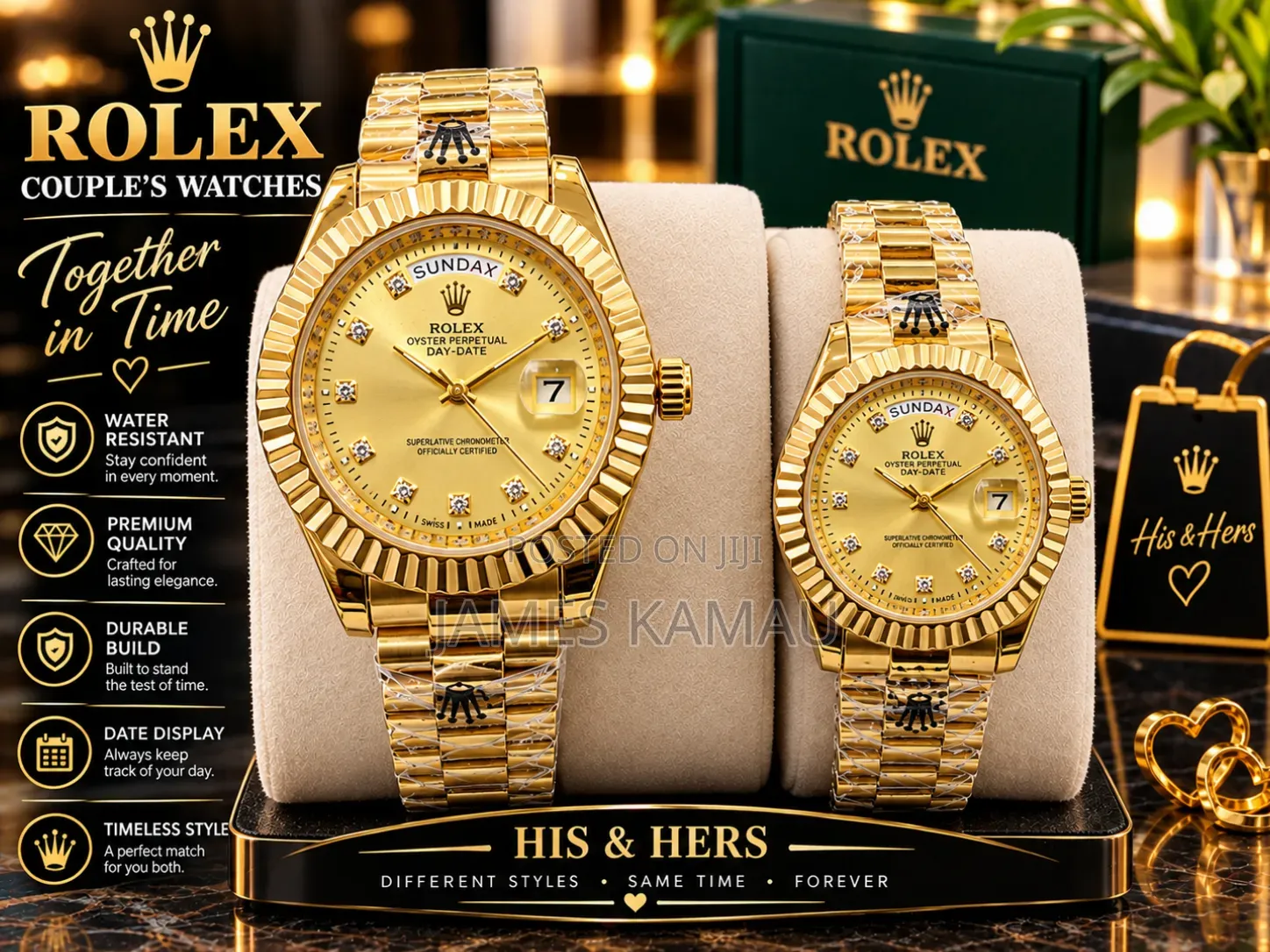 Couples Elegant Rolex Watches