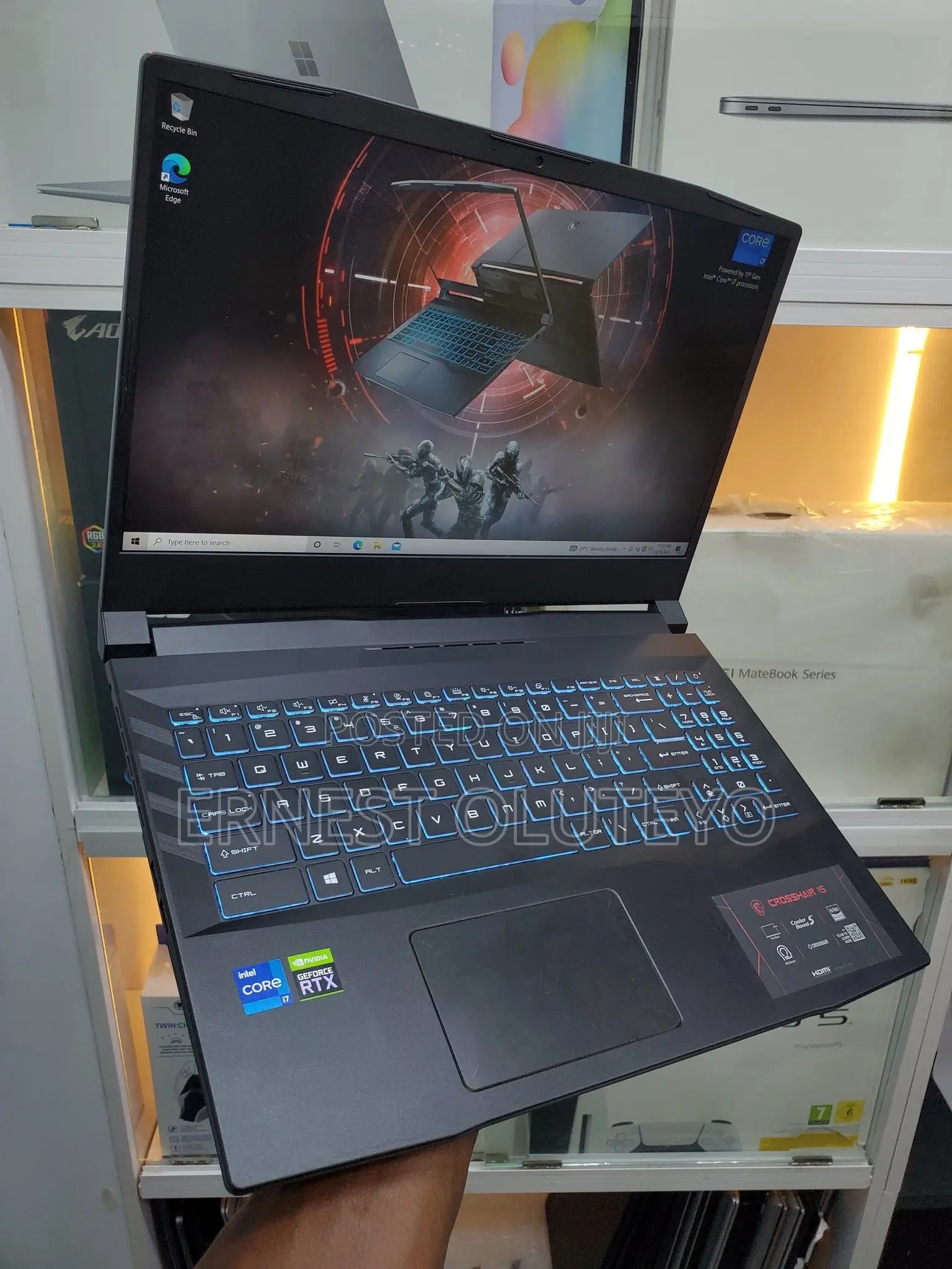 New Laptop MSI Crosshair 15 16GB Intel Core i7 SSD 512GB