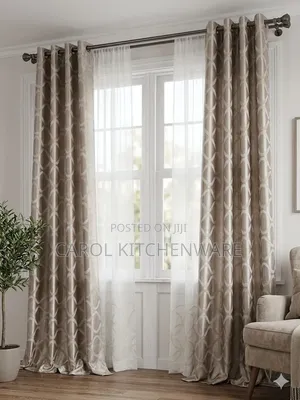 3 PC Curtain With Sheer / Curtain