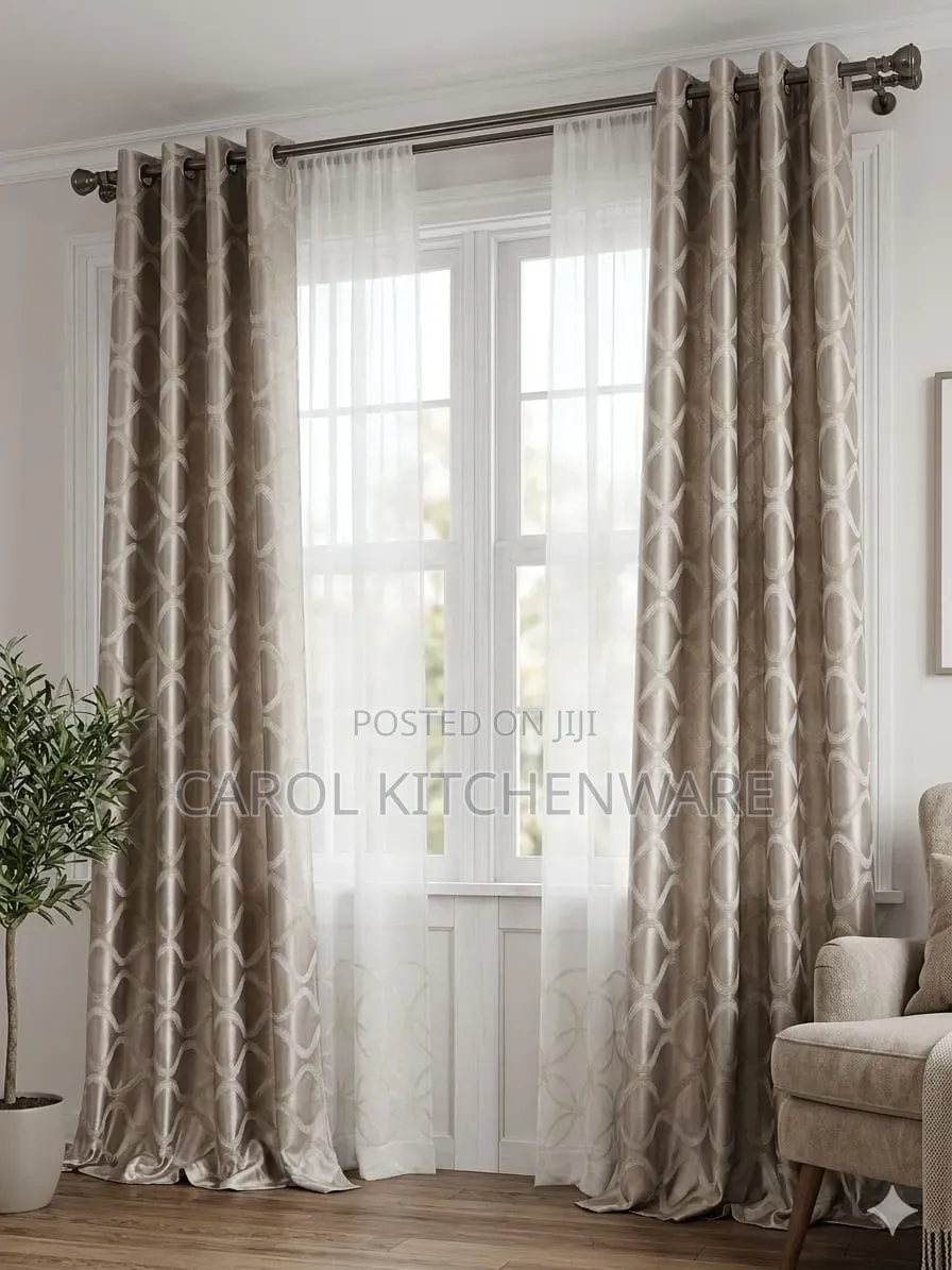 3 PC Curtain With Sheer / Curtain