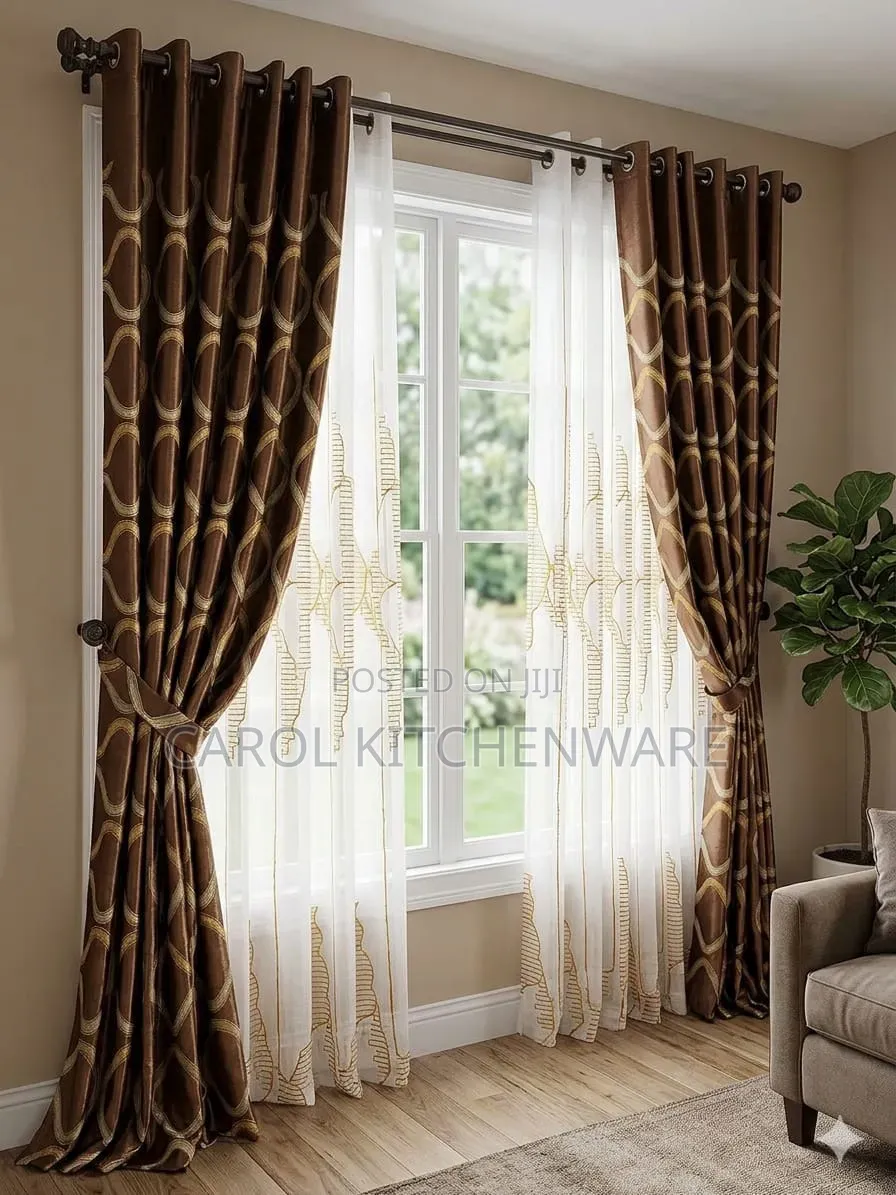 3 PC Curtain With Sheer / Curtain
