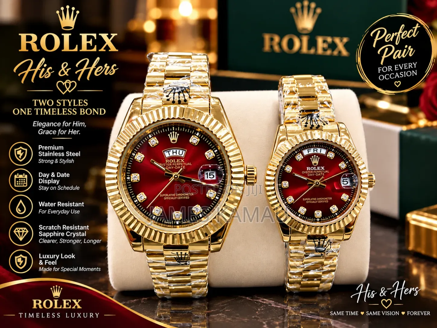 Couples Elegant Rolex Watches