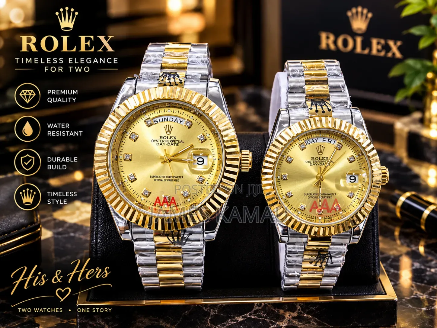 Couples Elegant Rolex Watches
