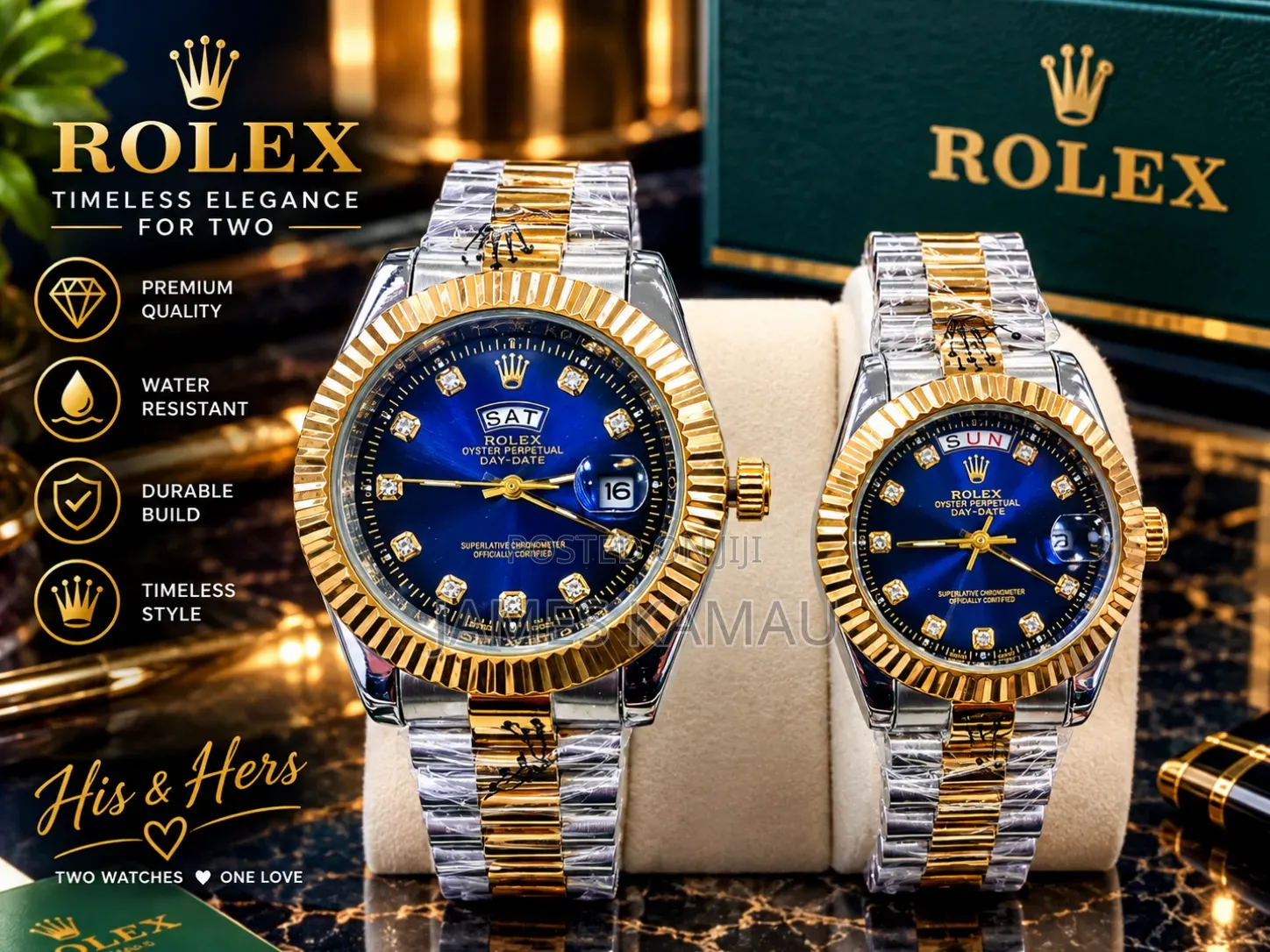 Couples Elegant Rolex Watches
