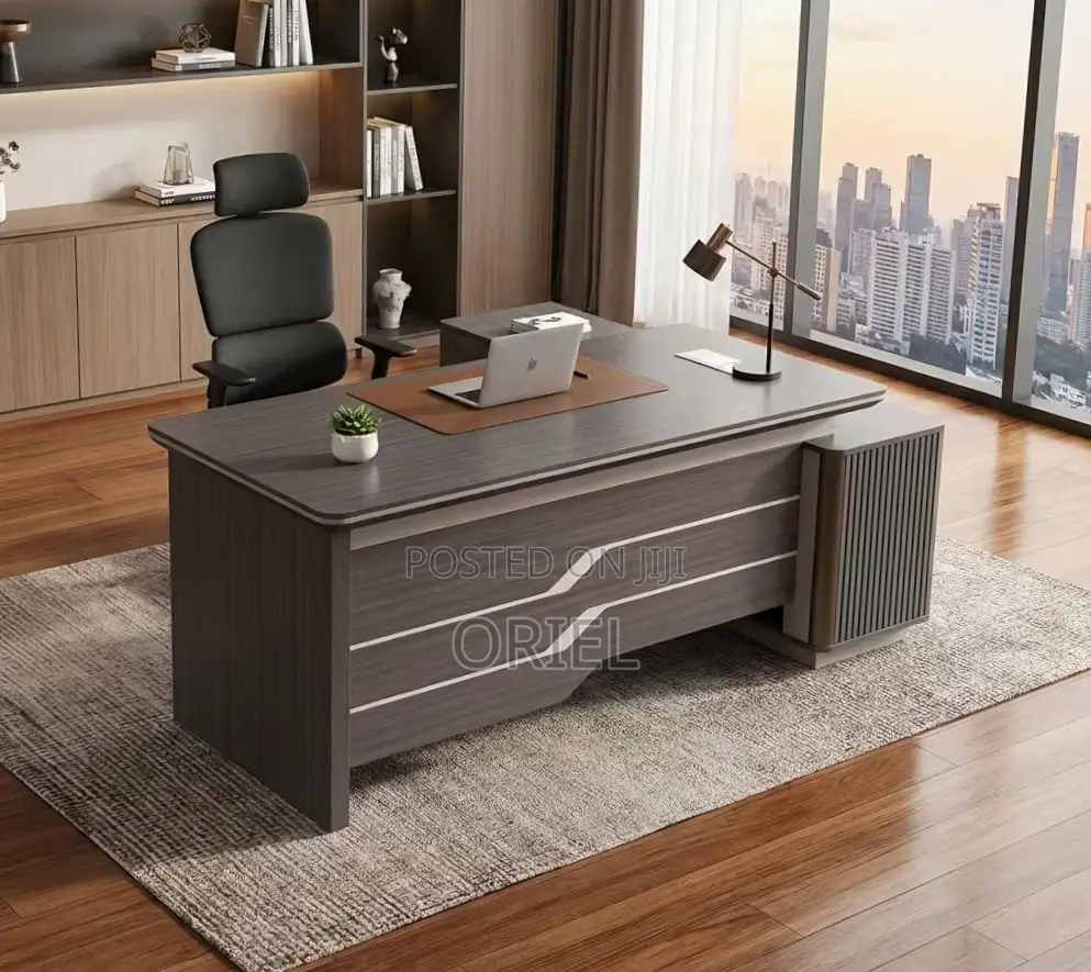 Executive Office Desk : 1800MM Executive L-Shaped Work Table