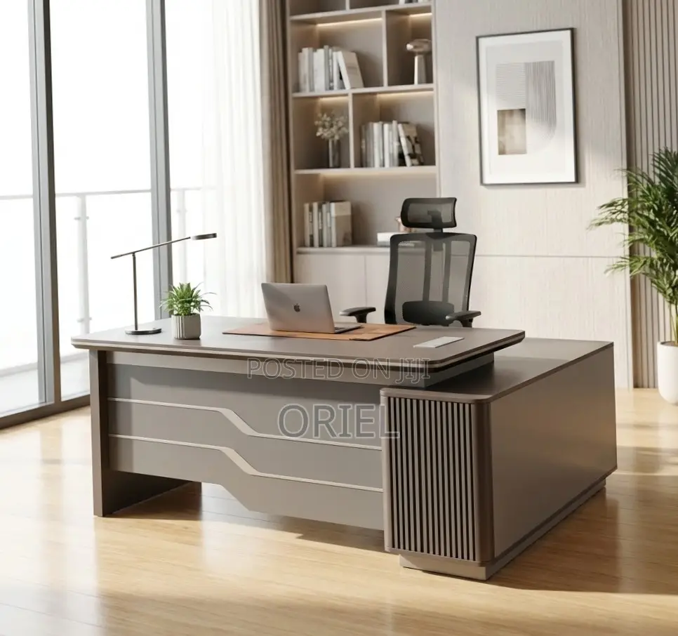 Executive Office Desk : 1800MM Executive L-Shaped Work Table