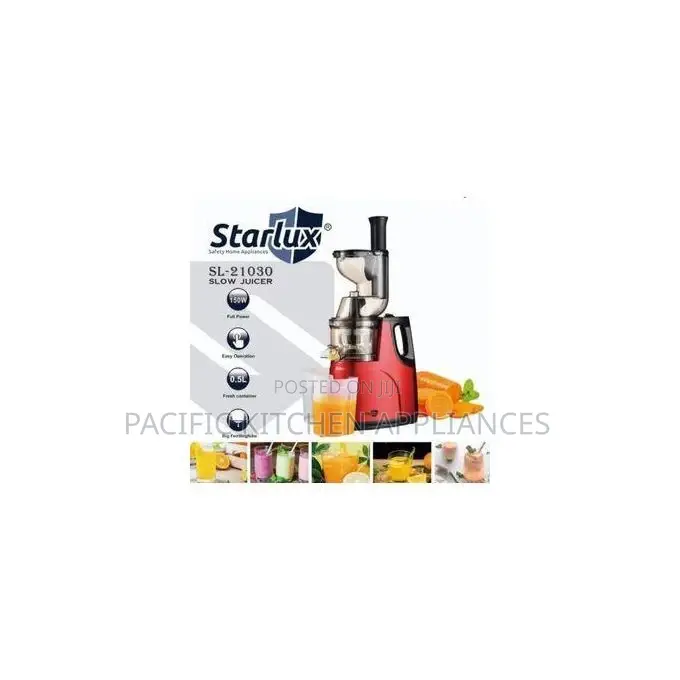 Starlux High Yield Slow Masticating Juicer, Cold Press Juice