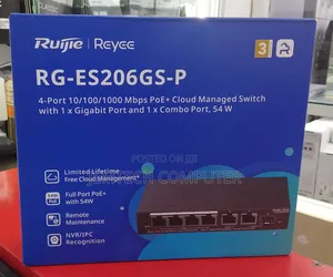 RG-ES206GS-P, 6-Port Gigabit Smart Cloud Managed PoE Switch