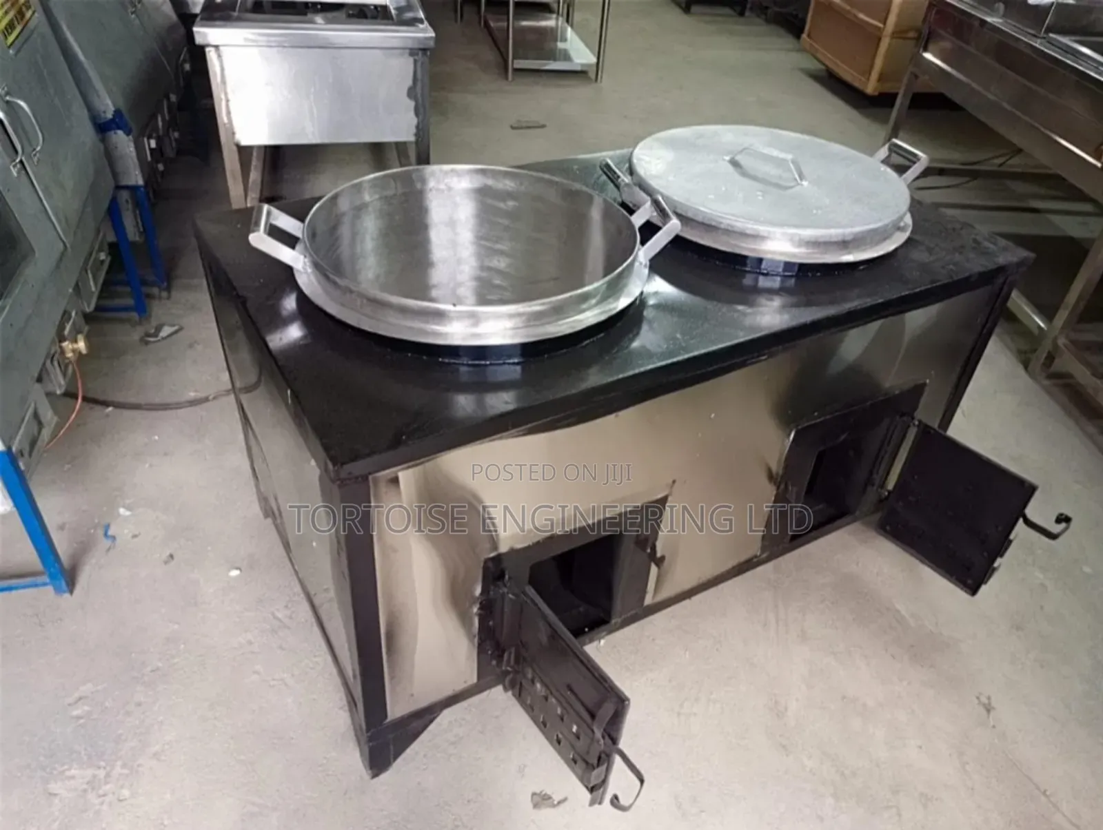 Stainless Steel School Boiler Jiko / Energy-Saving Jiko Cap 60l by 60l