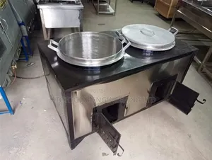 Stainless Steel School Boiler Jiko / Energy-Saving Jiko Cap 60l by 60l