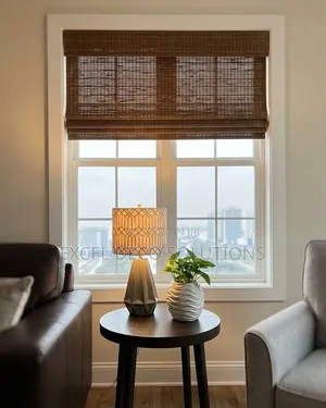 Natural Bamboo Roller Shades | Window Blinds KSh 5,999/M2