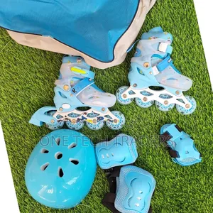 Complete Skates Size 31>42, Blue and Pink