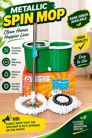 Metallic Spin Mop Je