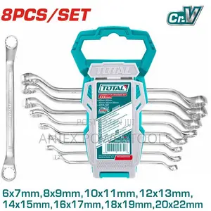 Total THT102486 8Pcs Offset Ring Spanner Set