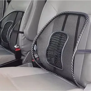 Breathable Mesh Car Seat Backrest Support Frame With Massage Beads