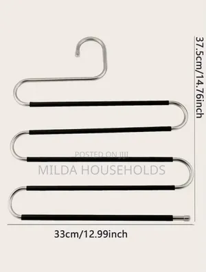 Trouser Hanger Available ShapedMaterialMetallic