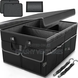 60x35x30cm Heavy Duty 3 Partition Foldable Car Boot Organizer