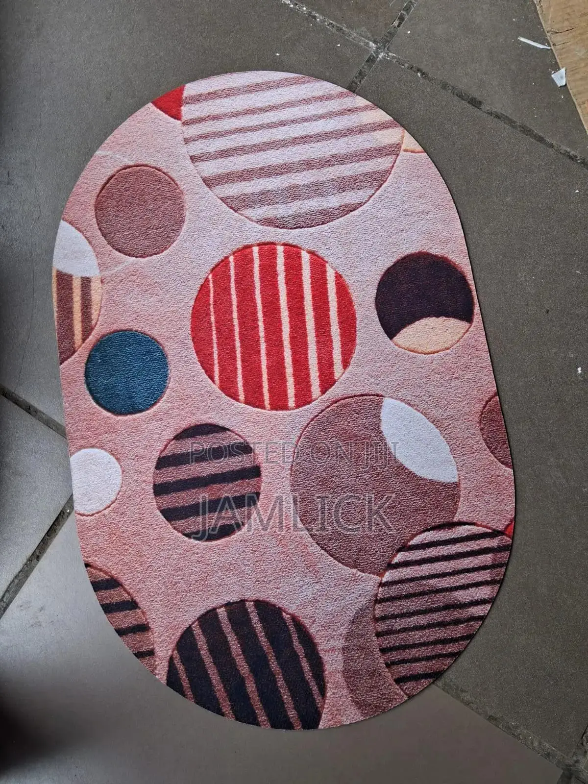 3D Oval Mat - Pt