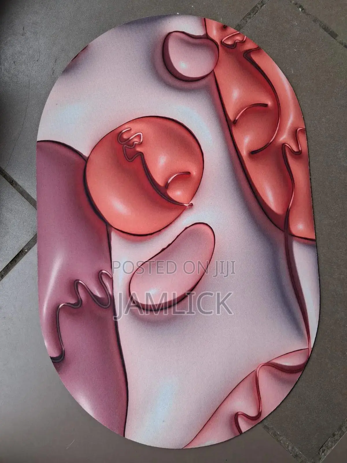 3D Oval Mat - Pt
