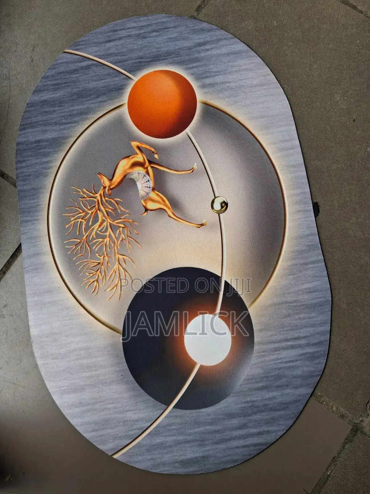 3D Oval Mat - Pt