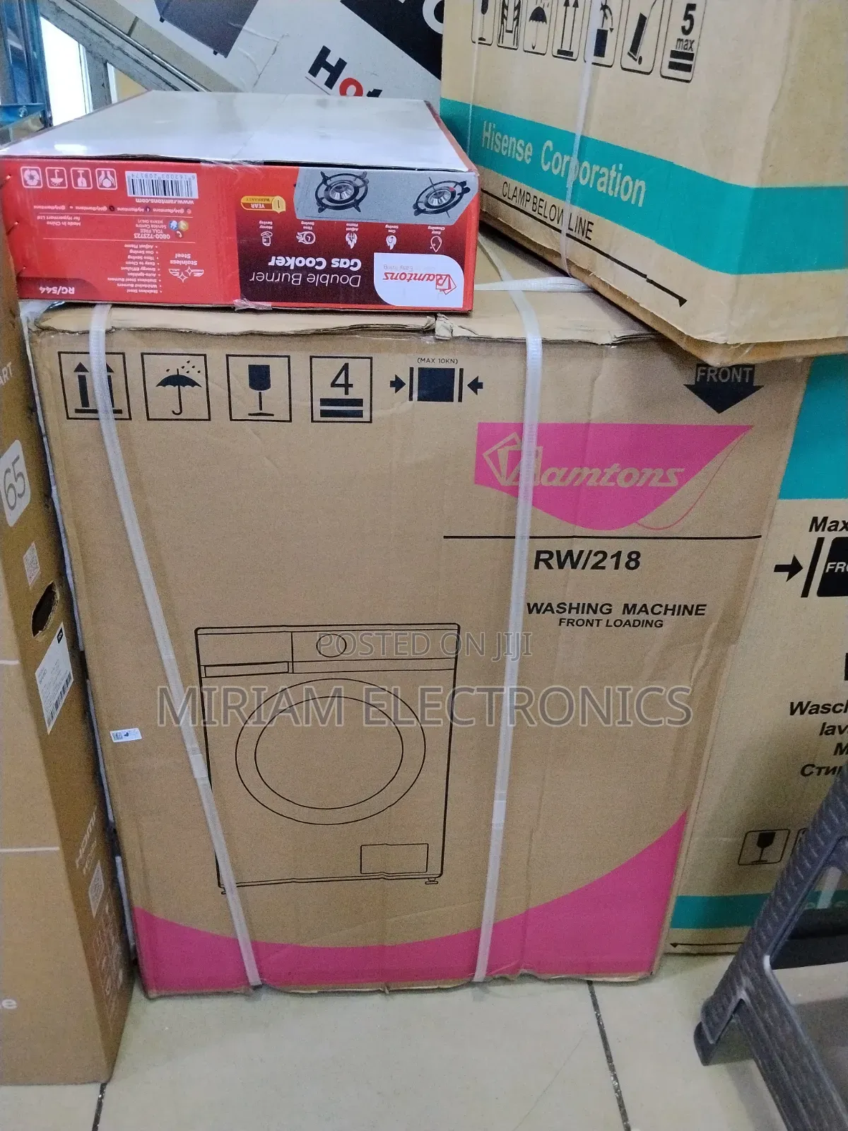 Ramtons Front Load Fully Automatic 12kg Washer 1400rpm - Rw/218