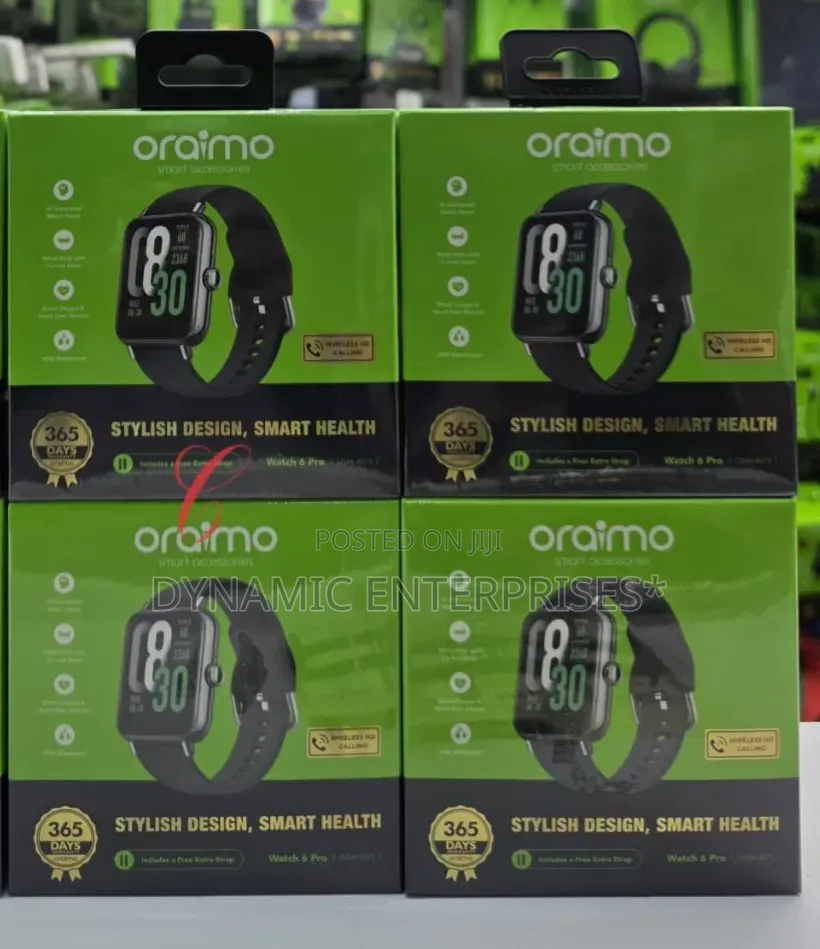 Oraimo *Watch 6 Pro* OSW-807S 1.69" *Curved Glass* Metal Body