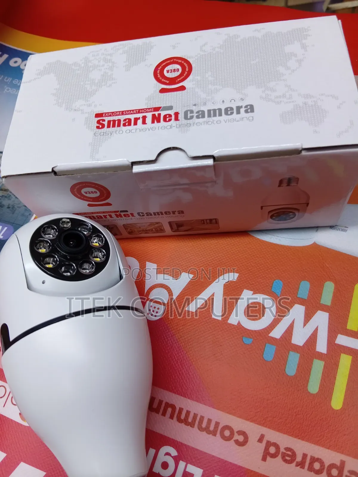 V380 Pro WiFi Bulb CCTV Camera for Indoor Area Surveillance