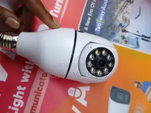 V380 Pro WiFi Bulb CCTV Camera for Indoor Area Surveillance