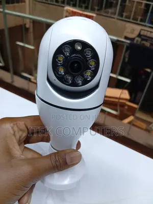 Wireless V380 Pro Bulb Security Camera for Easy Home Installation
