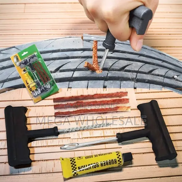 Professional Tubeless Tire Puncture Plug and Patch Kit
