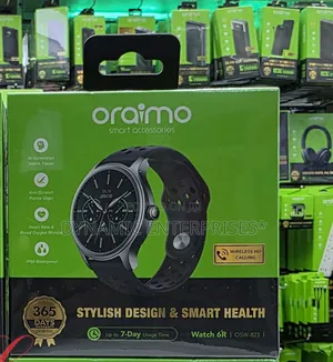 Oraimo *Watch 6R* OSW-823 1.39" Antiscratch Panda Glass Smart Watch