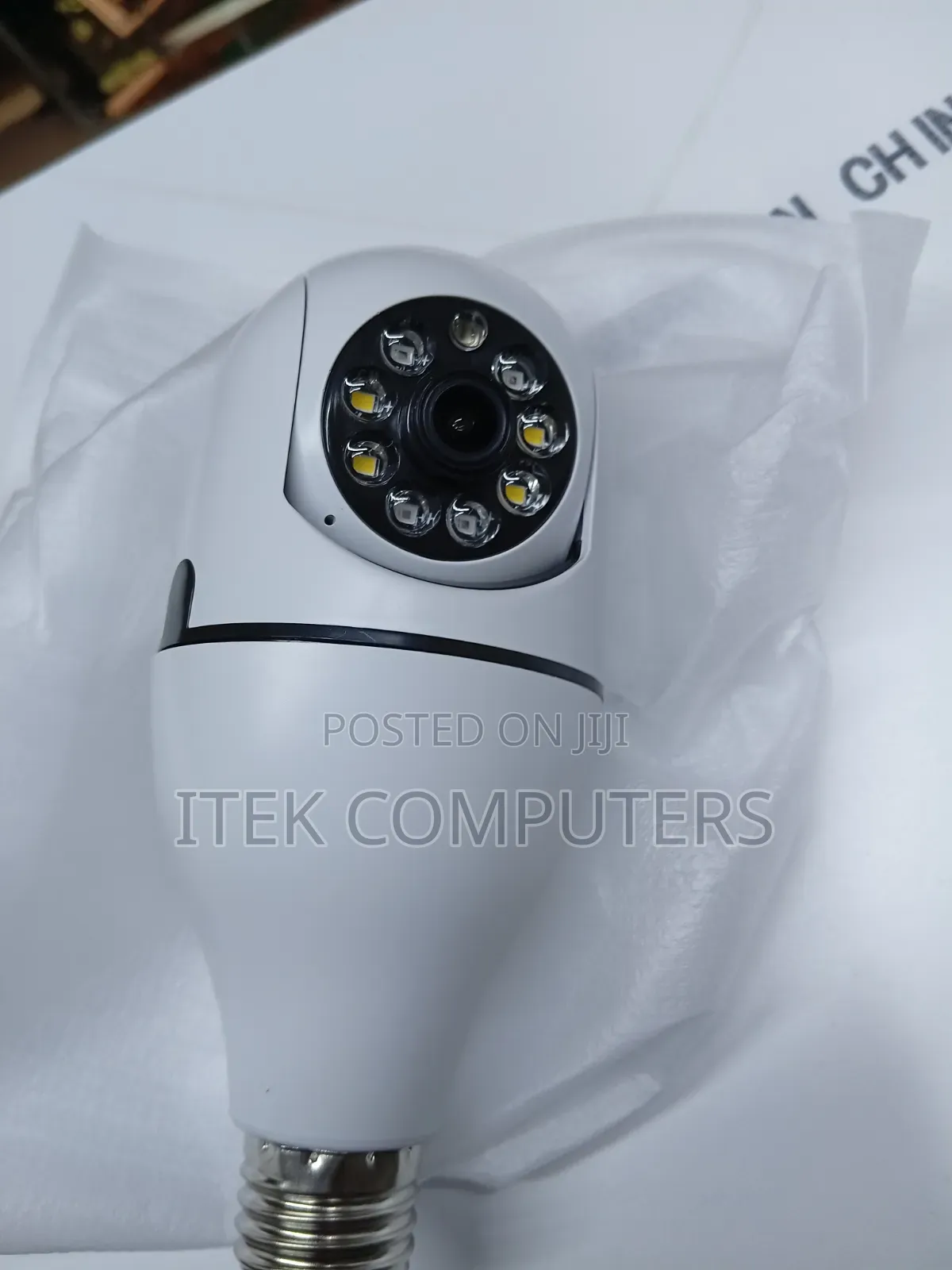Compact V380 Pro Bulb CCTV WiFi Camera for Room Monitoring