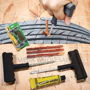 Car and Motorcycle Tubeless Tire Flat Puncture Repair Kit