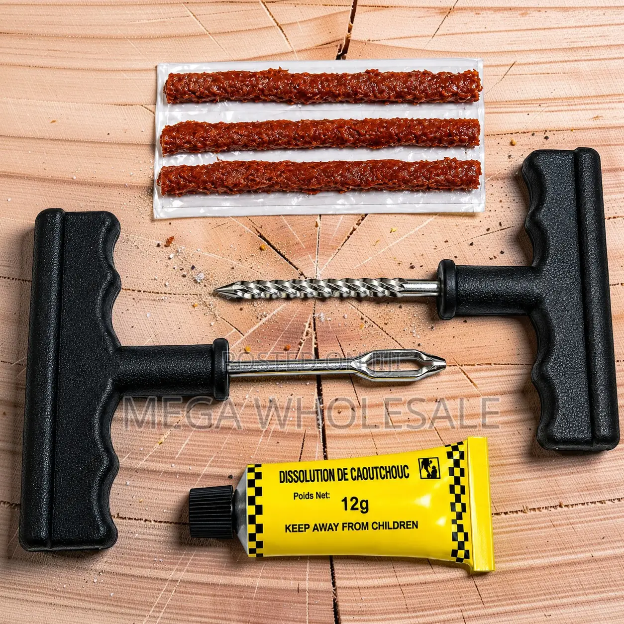 Reliable Tubeless Tire Puncture Repair Kit for Cars