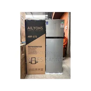 AILYONS Double Door Refrigerator/Fridge Top Mounted Freezer, 168L