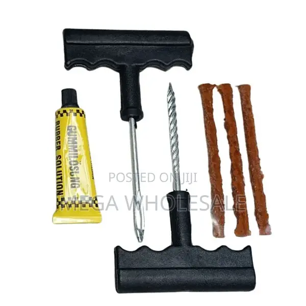 Quick Fix Tubeless Tire Puncture Plug Patch Repair Kit