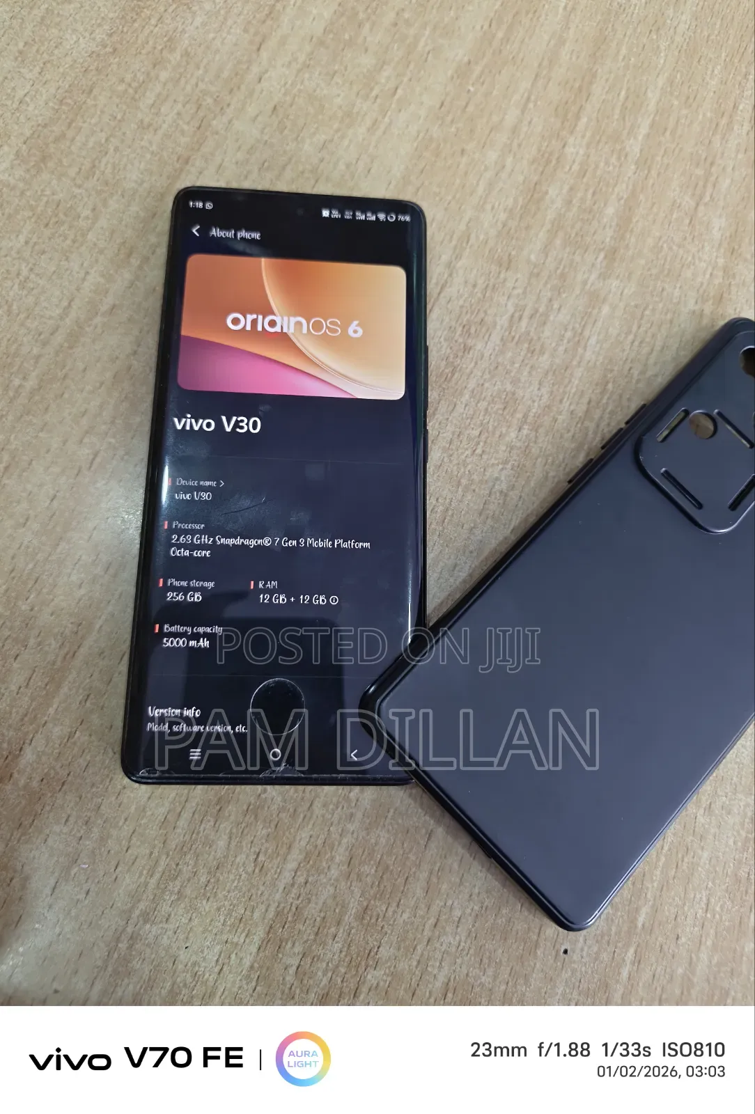Vivo V30 5G 256 GB Black