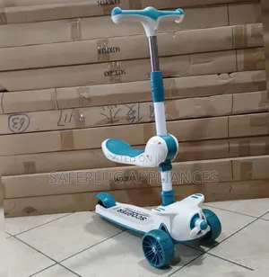 2-in-1 Children’s Scooter – Seated Standing Ride, Adjustable Design