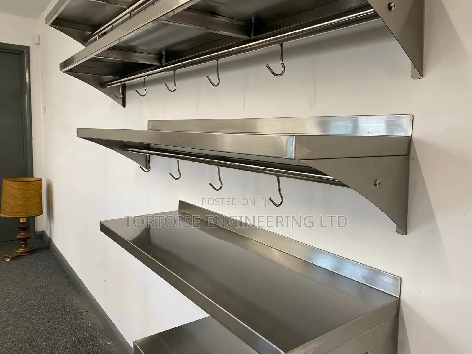 Stainless Steel Wall Mounted Shelves or Commercial Storage Shelves