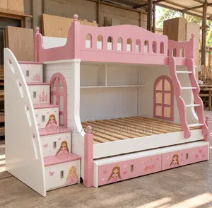 Custom Kids Double Decker Bed With Storage Available on Order