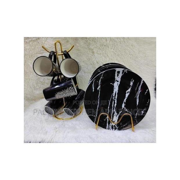 Ceramic Plate and Mug Set Tree Mugs 6pcs Plates 6pcs - thumbnail 2