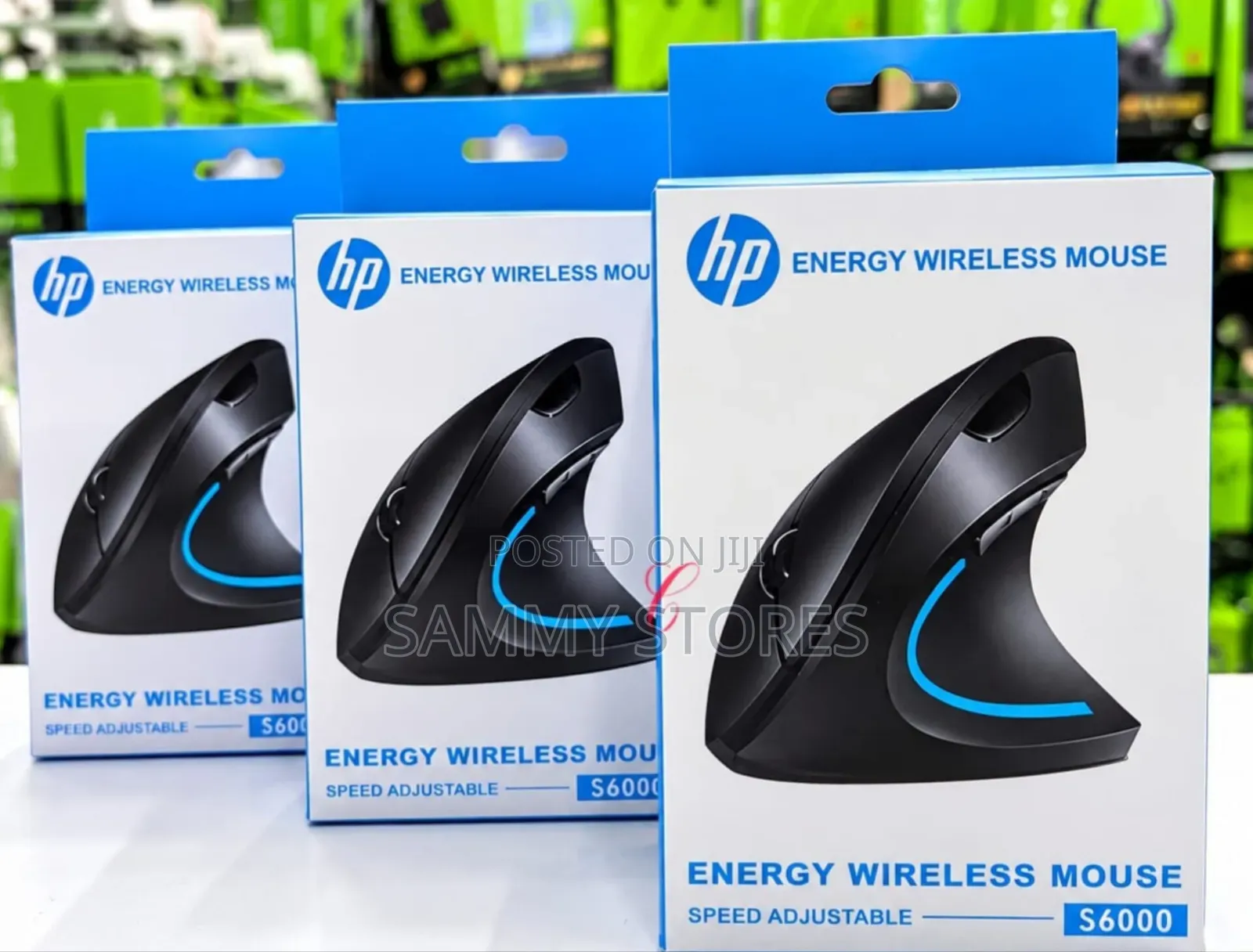 HP S6000 Ergonomic Speed Adjustable Wireless Mouse