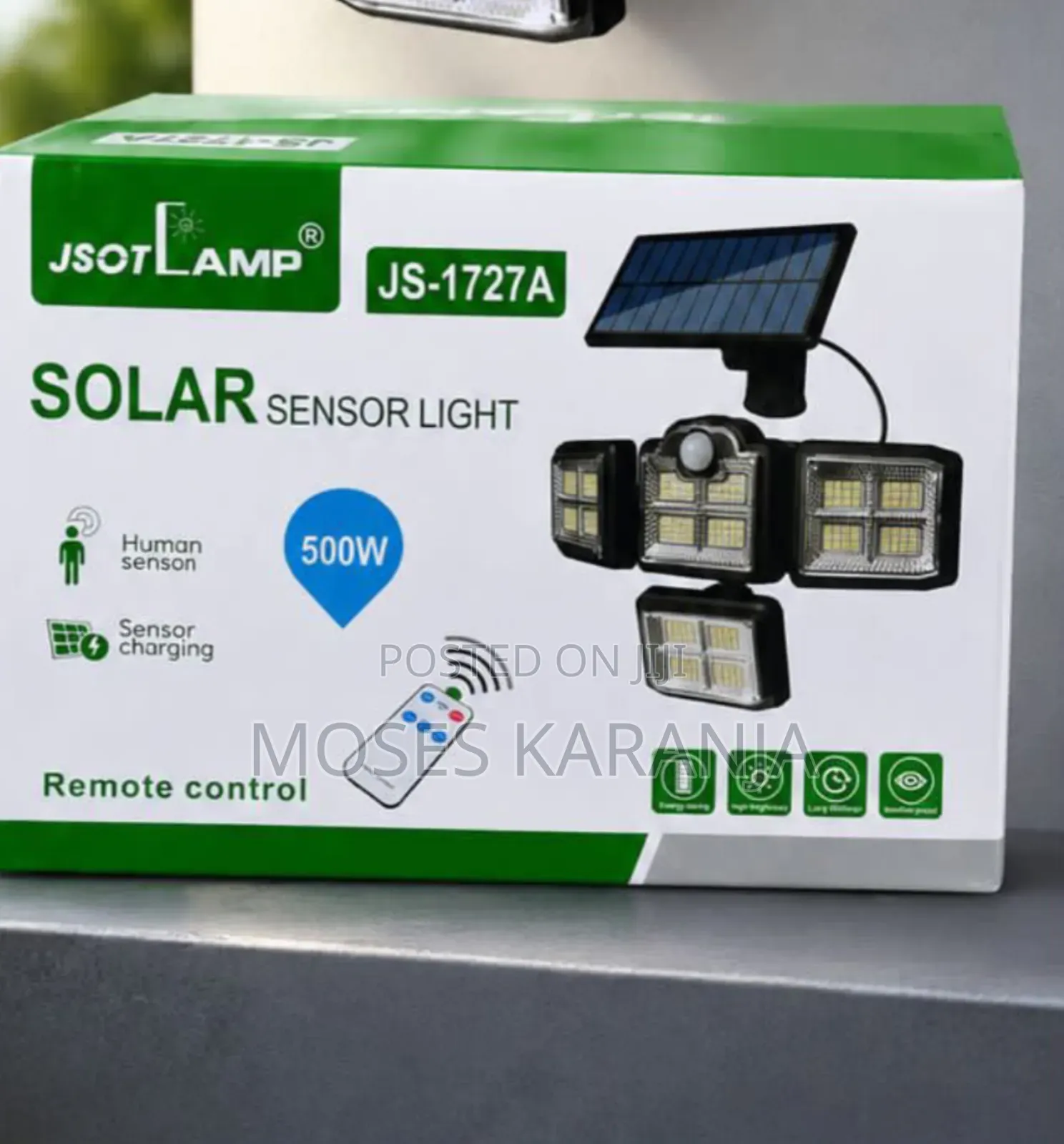 500W Solar Sensor Security Light