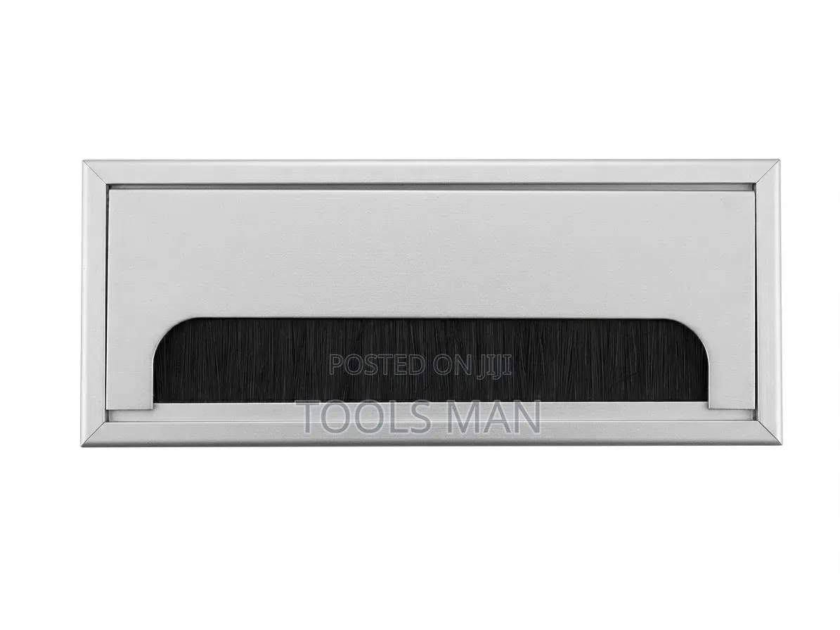Desk Cable Grommet Aluminium Brush Wire Outlet, Rectangular Grommet.