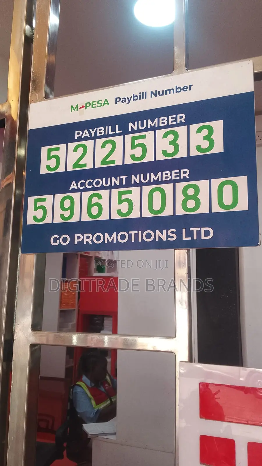 M-Pesa Till Signs