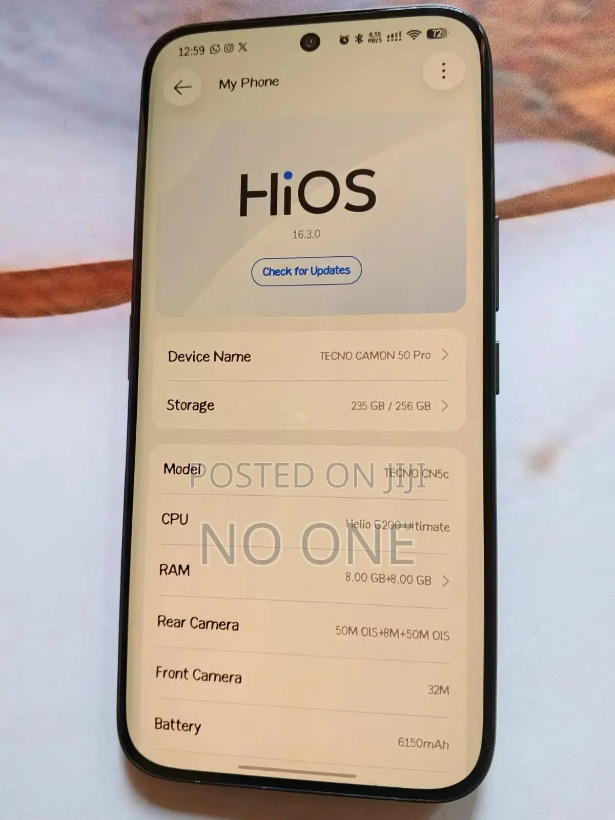 Tecno Camon 50 Pro 256 GB Black